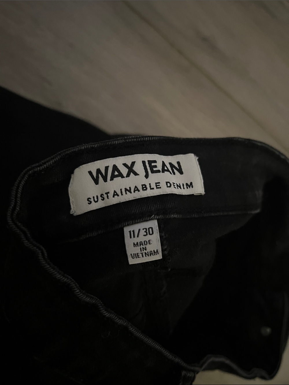 Wax Jean Black Distressed Women's Jeans - Picture 3 of 3